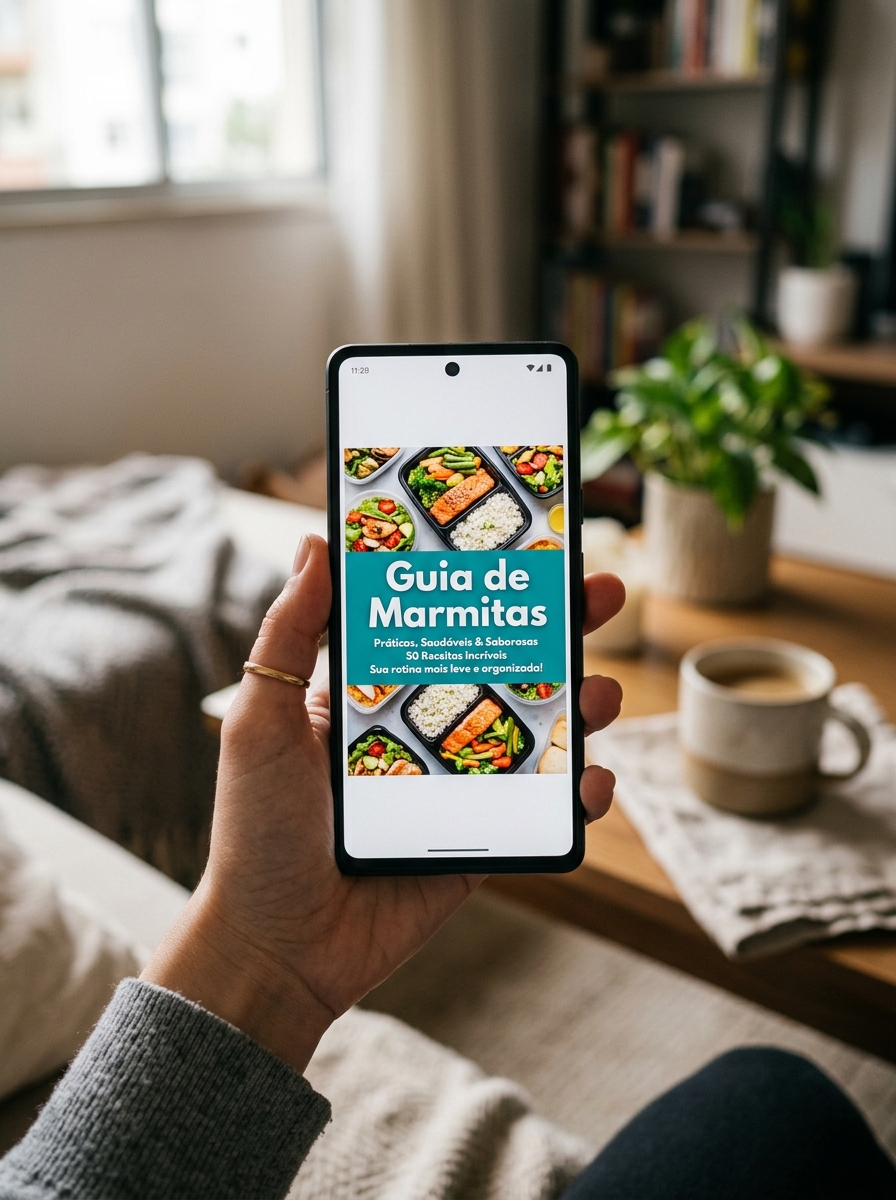 Mockup do Guia de Marmitas